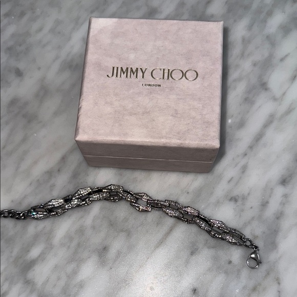 NIB never worn Jimmy Choo diamond silver bracelet - Picture 3 of 3